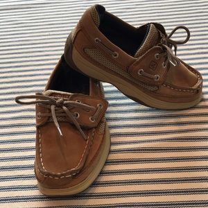 Boys Sperry Topsider Lanyard Velcro Boat Shoes 12